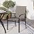 SUNSHINE VALLEY 5 Piece Patio Dining Set for 4, 37”x37” Square Table with Umbrella Hole, 4 Metal Brown Chairs, Outdoor Table and Chairs Set for Lawn Backyard and Deck