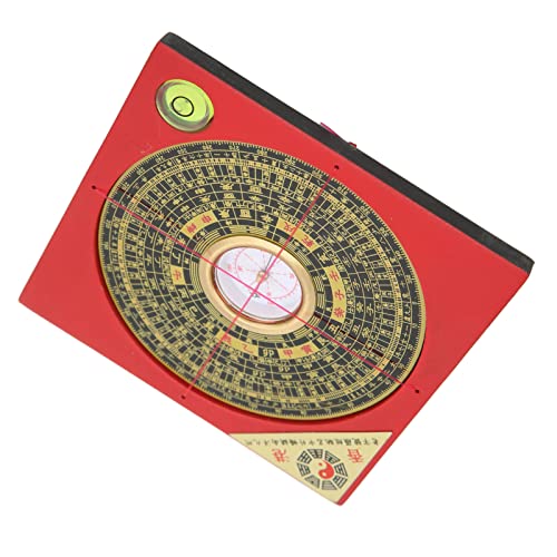 Brújula geomántica Feng Shui Luo Pan de metal y plástico miniatura 3