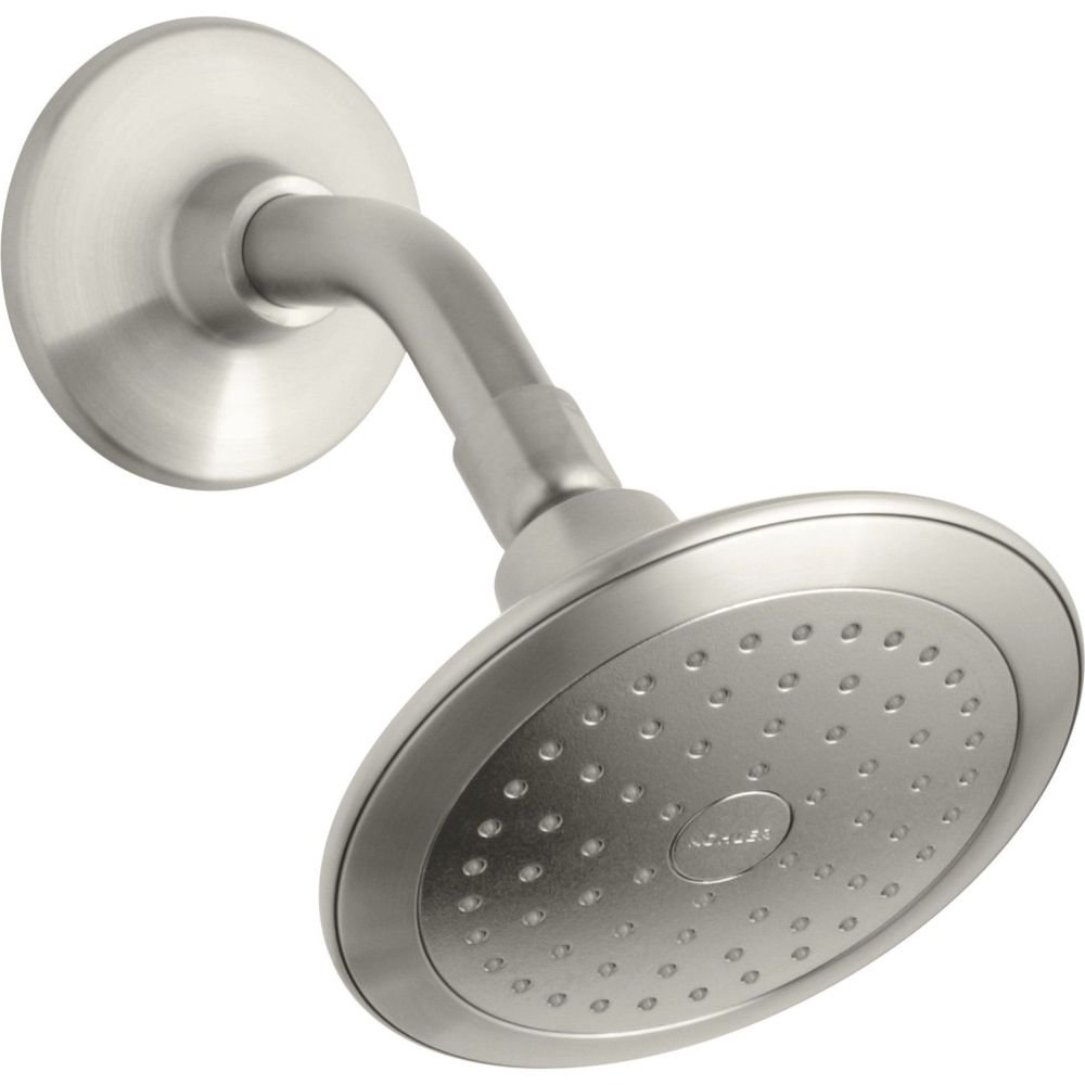 Kohler K-45123-BN Alteo Single-Function Katalyst Showerhead, Vibrant Brushed Nickel