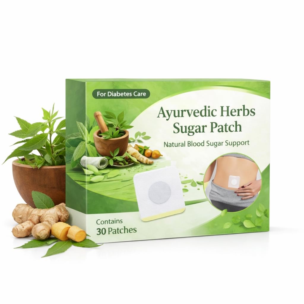 Ayurvedic Herbs Sugar Patch for Diabetes Care, Natural Blood Sugar Support, 30 Patches-picture-17