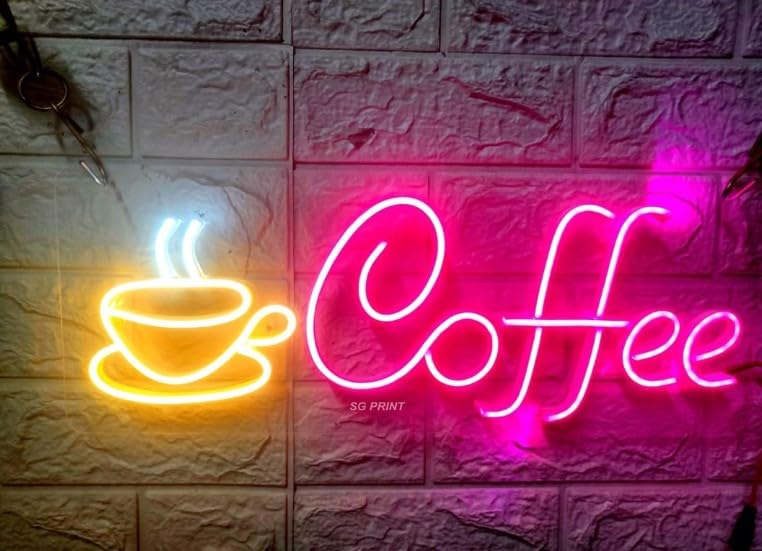 Wall Mitra Coffee Neon Signs for Wall Decor Led Lights for Coffee Bar Led Sign Room Decor for Living Room Cafe Shop Man Cave Party Christmas & Halloween Led Art Wall Decorative Lights(18X7)-picture-32