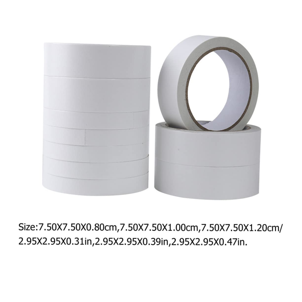 HOMSFOU 3 Sätze Doppelseitiges Klebeband Haftend Transparent Für Büro Basteln Vielseitig Einsetzbar Selbstklebend Einfache Anwendung 9 Rollen * 3