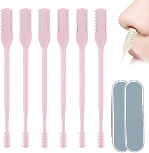 Miniatura 9 de Cortador de Pelo Nasal, 2025 Actualizado Portátil Manual Cortador de Pelo Nasal para Mujeres y Hombres, Cuchillo Nasal de Doble Cara Giratorio de