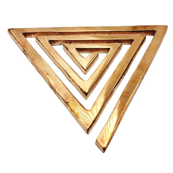 Image of Pearl Nakshatra Vastu Copper Helix Set of 3 - South East Direction Remedy for Main Door, Bedroom, Toilet Vastu Dosh Nivaran | Pure Copper - 2.7 Inch