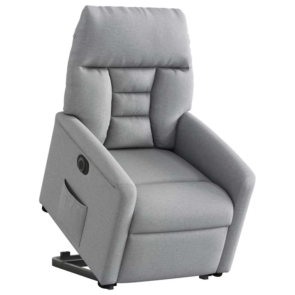 Sillón de relax eléctrico con ayuda para levantarse de tela, color
