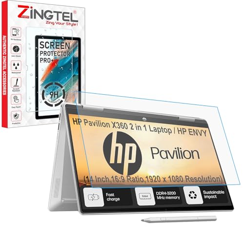 Image of Screen Protector Compatible With HP Pavilion X360 2 in 1 Laptop /HP Envy (14 Inch, 35.5 cm, 16:9 Ratio, 1920x1080 Resolution Laptop) Screen Protector Not a Tempered Glass