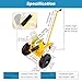 All Terrain Panel Mover Cart, Heavy Duty Material Handling Tool for Woodworkers and Stone Slabs