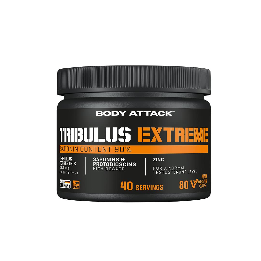 Body Attack Tribulus Extreme, 80 Kapseln, 1er Pack (1 x 94 g)