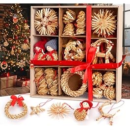 35pcs Christmas Straw...