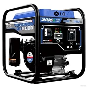 Liangqian Portable 220V AC inverter generator for home use, RV, camping and outdoor stalls, 3kw and 5kw, small gasoline-powered. (CQ4500)