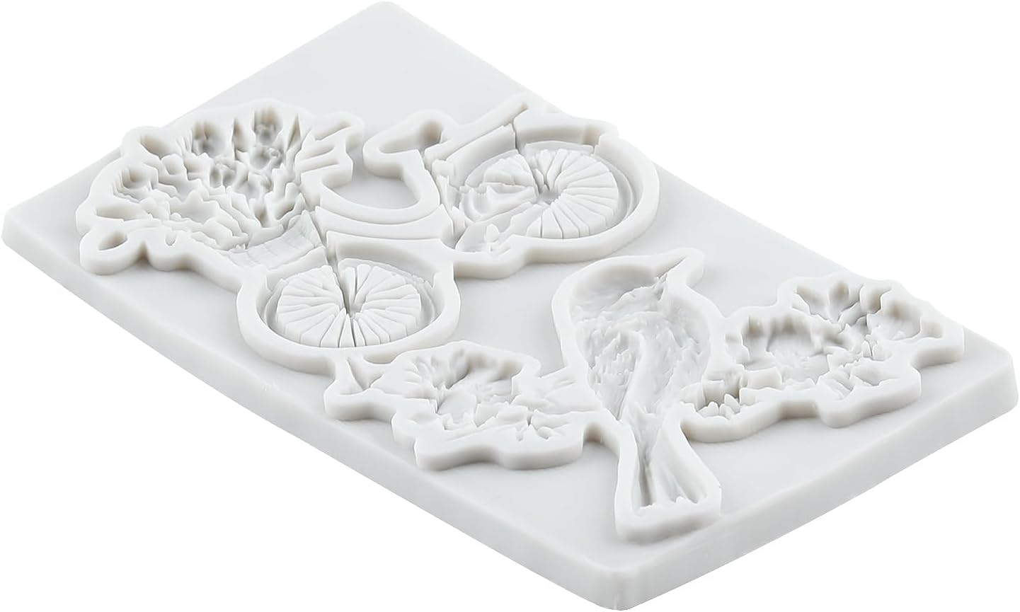 Bird Silicone Mold Bird Flower Bicycle Polymer Clay Molds