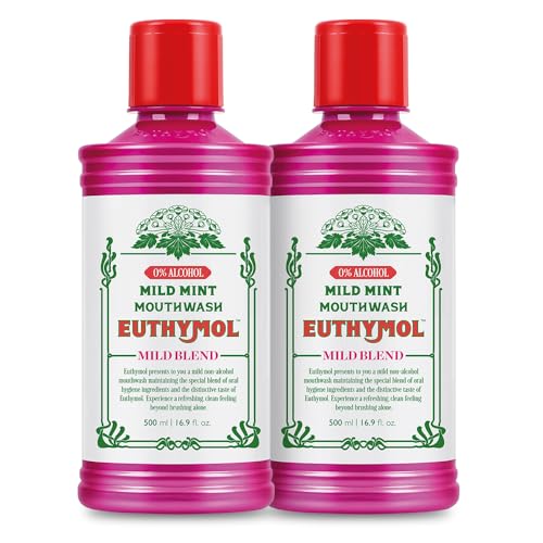 Euthymol Mild Mint Mouthwash 500ml x 2