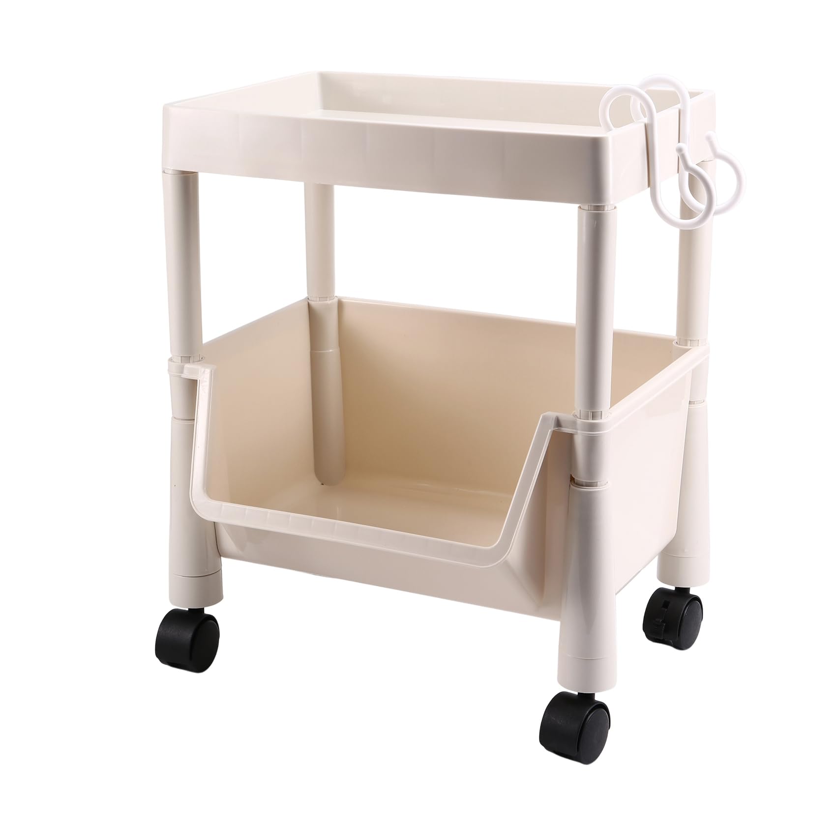 CTRLZS Movable Bookshelf Storage Rack Children'S Toy Storage Rack Multi-Layer Household Trolley B