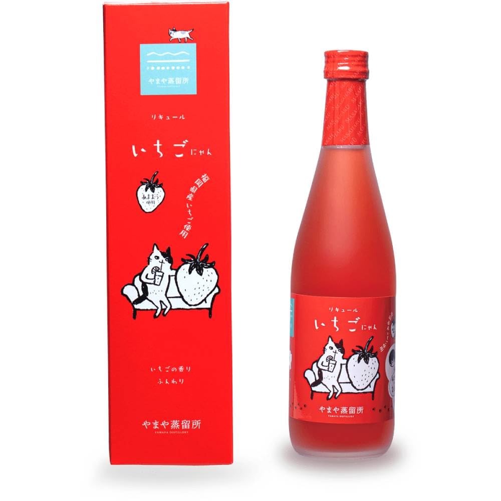 Amazon.co.jp: やまや蒸留所 やまやにゃん いちごにゃん 14度 500ml