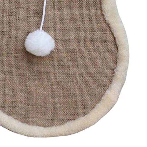 Generic Almofada para arranhar gato Cat Claw Scratcher Sisal Cat arranhar placa de parede com bola d
