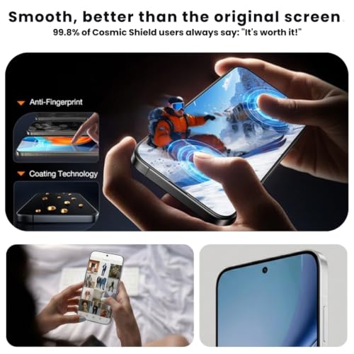 Image of Tempered Glass Screen Protector Guard for Redmi Turbo 5 | Anti Reflection Technology, Military Grade, Extreme Touch Response, Easy Install Kit