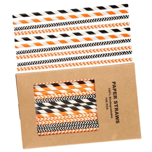 100 pitillos desechables para fiesta Halloween miniatura 1