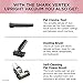Shark AZ2002 Vertex Powered Lift-Away Upright Vacuum with DuoClean PowerFins, Self-Cleaning Brushroll, Large Dust Cup, Pet Crevice Tool, Dusting Brush & Power Brush, Silver/Rose Gold