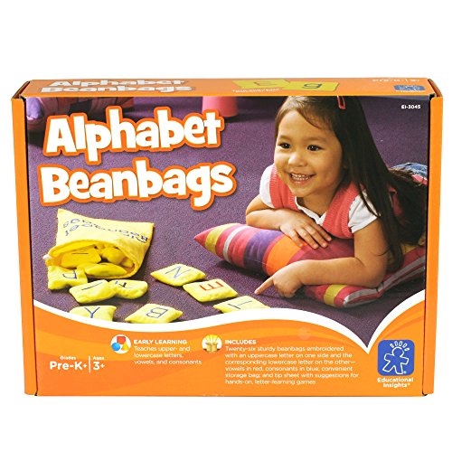 image for Educational Insights Alphabet Beanbags, Learn Letters, Toddler Learnin