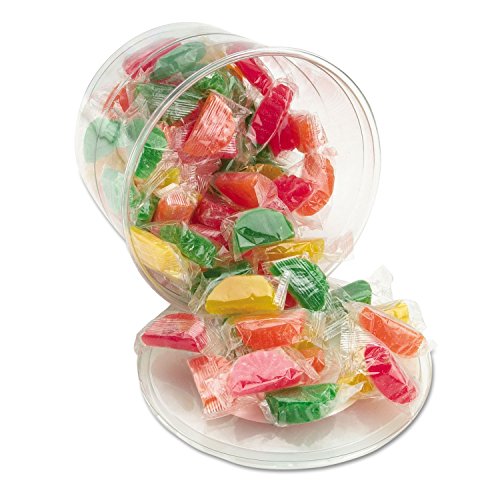 Office Snax 00005 Assorted Fruit Slices Candy, Individually Wrapped, 2 lb Resealable Plastic Tub