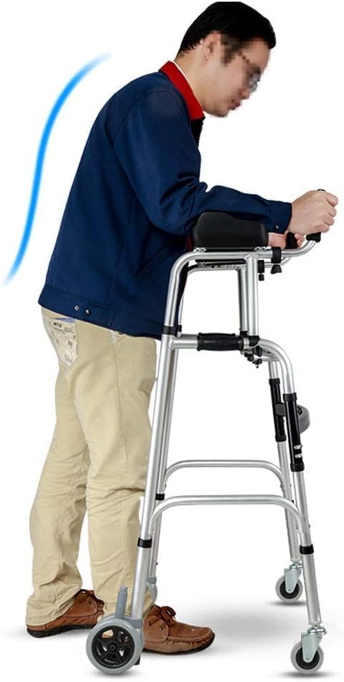 Déambulateur vertical pliable pour handicapés et seniors à mobilité réduite