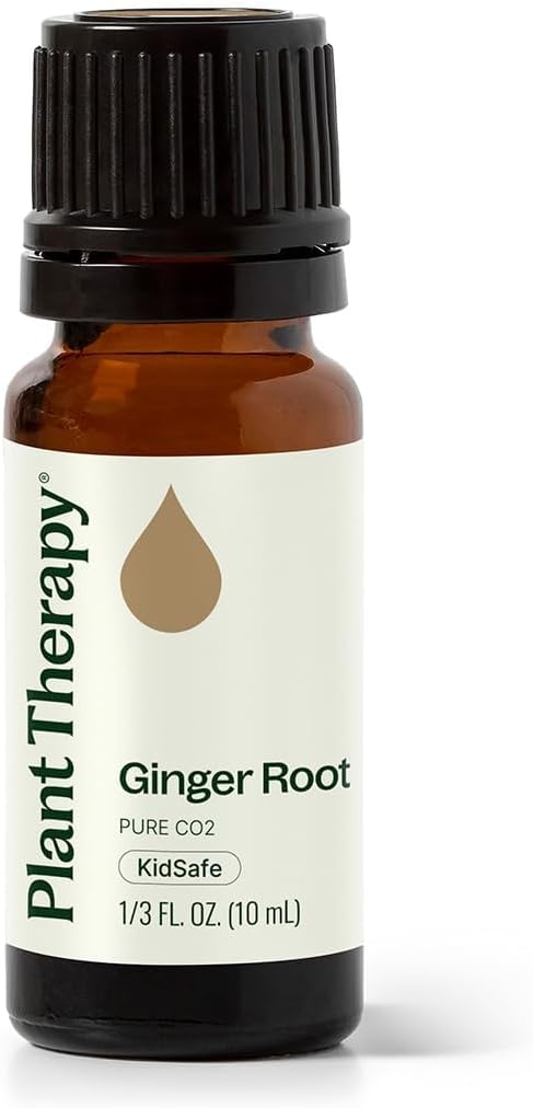 Plant Therapy Ginger Root CO2 Essential Oil 100% Pure, Undiluted, Natural Aromatherapy, Ginger Oil for Diffuser, Skin & Massage and Hair, Therapeutic Grade 10 mL (1/3 oz)
