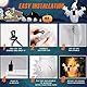 DXIA Halloween Aufblasbar Geist, Aufblasbarer Gruseliger Fliegender Geist, Aufblasbarer Geist hängt am Fenster mit LED-Licht und Luftgebläse, Halloween Geister Outdoor Dekorationen