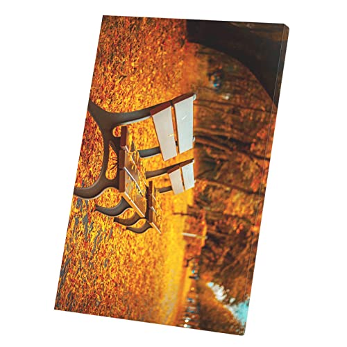Tableau décoratif automne grand format pour moderniser un mur blanc sans grands travaux