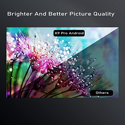 Image of E GATE K9 HD with Free Amazon Fire TV Stick, FHD 1080 Support & 720p Native, 4000 Lumens LED 390 ANSI Home Cinema Projector, 180 inch max Screen (457 cm) | (E09k61) (Black)