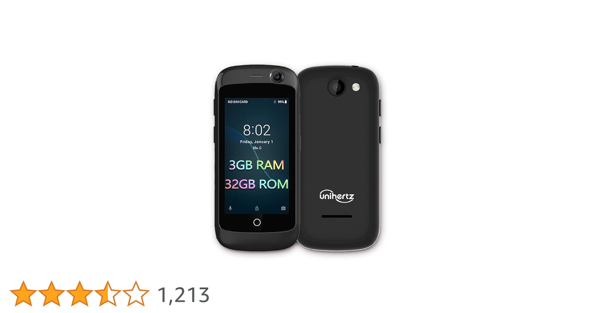 Amazon | Unihertz Jelly Pro 3GB+32GB, 世界最小の4Gスマートフォン