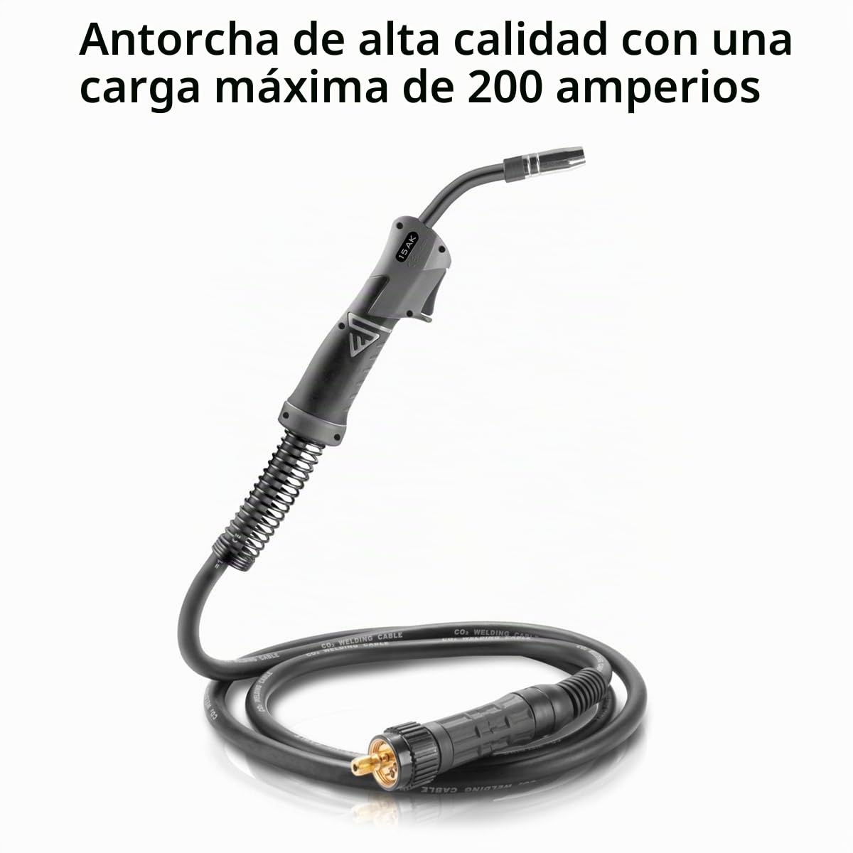 STAHLWERK MIG MAG antorcha de soldadura AK15/MB15 paquete de mangueras 5 m conexión Euro central máquinas de soldadura refrigerado por gas ligero flexible | Conexión central europea para máquinas de soldadura, refrigerada por gas, ligera y flexible