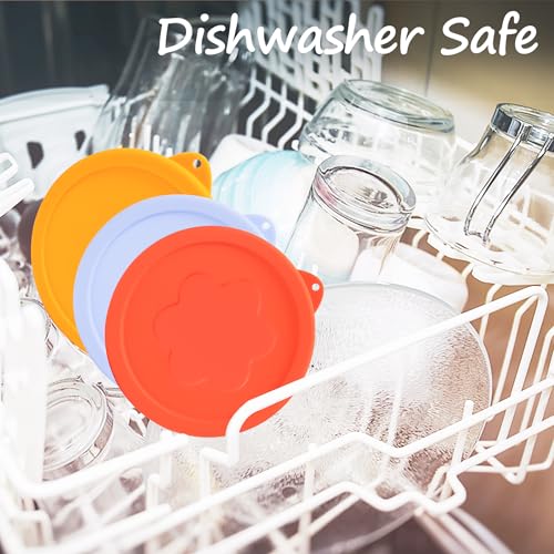 Image of LUVCOSY 1 Cup Silicone Replacement Lids Storage Cover for Pyrex 7202-PC Glass Bowls (Container not Included) 4 Pack Microwave, Dishwasher and Freezer Safe
