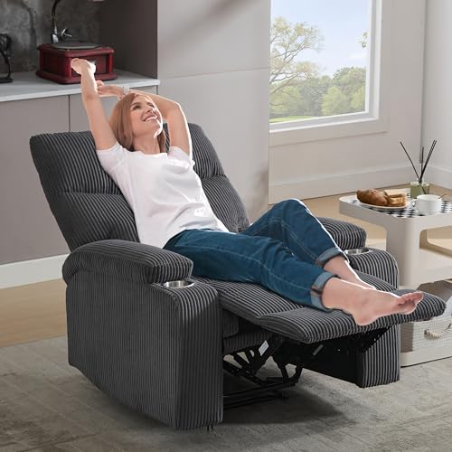 Sillón reclinable manual Gris oscuro miniatura 3