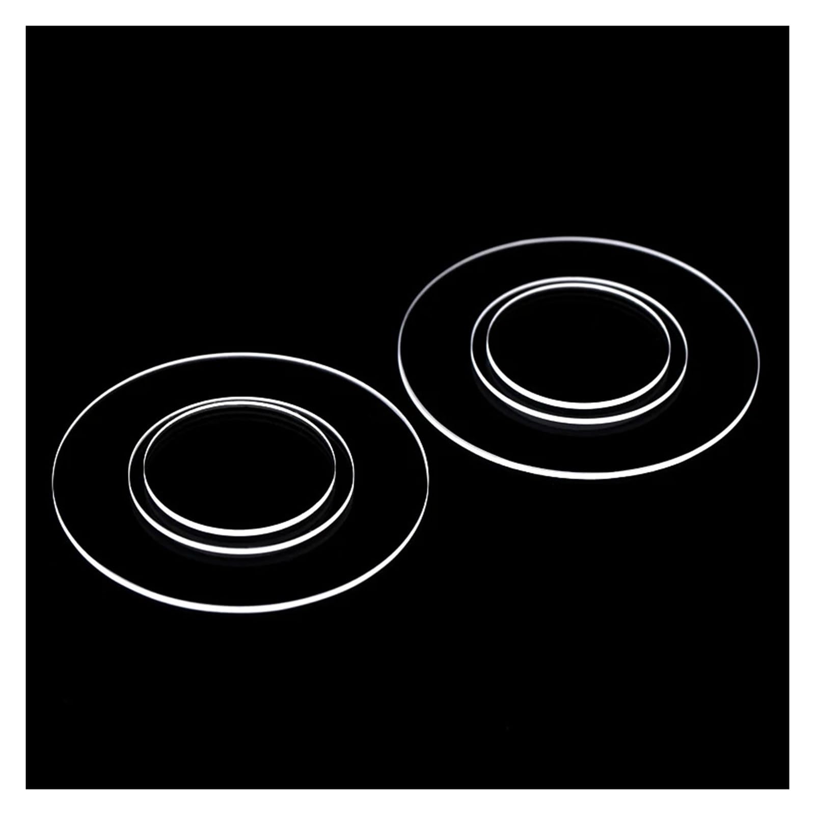 apparecchi per laboratorio JGS1 Round Quartz Clear UV Transparent Fused Silica Slice Heat Resist Dimension Lab Optical Component 5pcs(D16 T0.4mm)