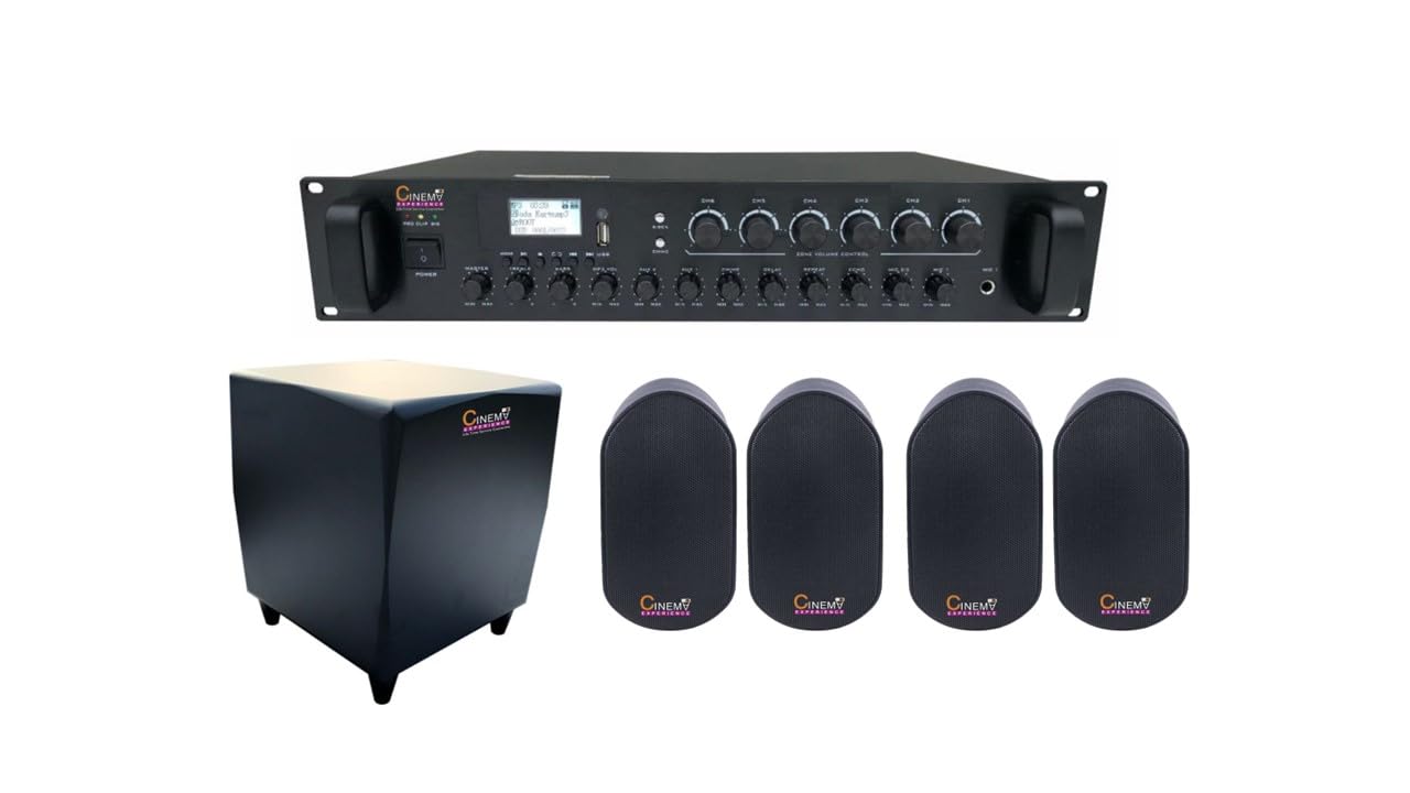cinema experience 4.1 Sound System & Digital Amplifer Combo Package,Black-picture-20