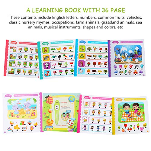 Wior Electronic Reading Pen With Learning Book, Kids Learning Books With Reading Pen, Child Early Education Intelligent Books Interactive Toys Multifunctional Reading Games For Kids Boys Girls #TOP2