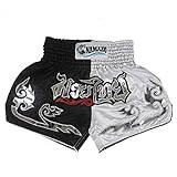 NAMAZU Muay Thai Shorts for Men and Women, High Grade MMA Gym Boxing Kickboxing Shorts Workout Training Grappling Martial Arts Fight Shorts Clothing.