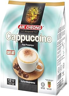 Malaysia Aik Cheong Instant Mix Coffee (Microground Cappuccino I Italian Supremo) I Primehub CA