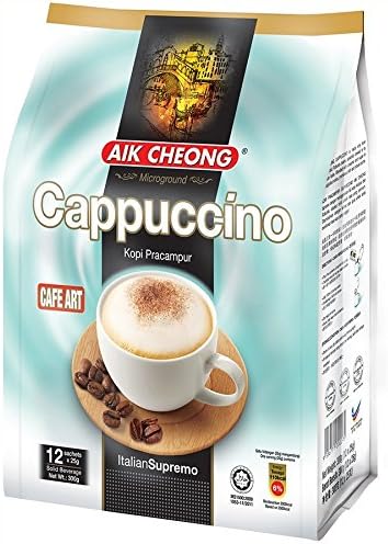 Malaysia Aik Cheong Instant Mix Coffee (Microground Cappuccino I Italian Supremo) I Primehub CA
