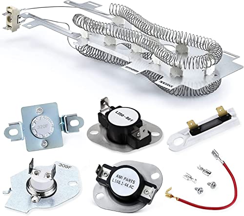 2026 Upgraded8544771 wp8544771 Dryer Heating Element 279973 3392519 Thermal Fuse 279816 Thermostat Cut Off Compatible With whirlpool maytag kenmore by AMI PARTS