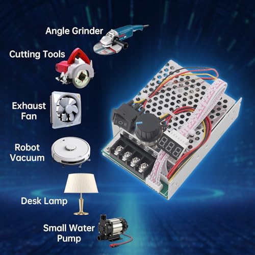Driver motor CC 12V 24V 48V para regular tornos y proyectos de taller 7