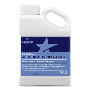 Premium Organic Humic & Fulvic Acid Conditioner (1 Gallon) - Raw 12% Humic, 2% Fulvic Liquid Carbon Nutrients - Plant Food for Lawn, Soil, Vegetables, Flowers & More