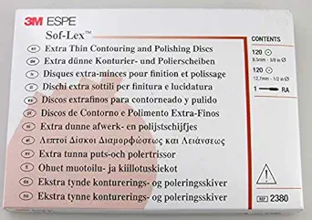 3M ESPE 2380 Sof-Lex Extra Thin Contouring and Polishing Kit, Round Eyelet