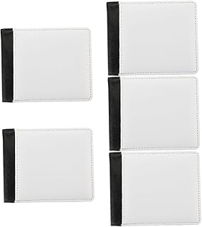 TEHAUX 5 Pçs Carteira De Transferência De Calor Bolsa Masculina Carteira Em Branco Cartões Titular Do Cartão De Transferência De Calor DIY Carteiras Pu DIY Bifold Bolsas Titular Do