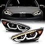 ACANII - For [Halogen w/o LED DRL] 2015-2018 Ford Focus Black Sequential Signal Full LED Projector Headlights Headlamps