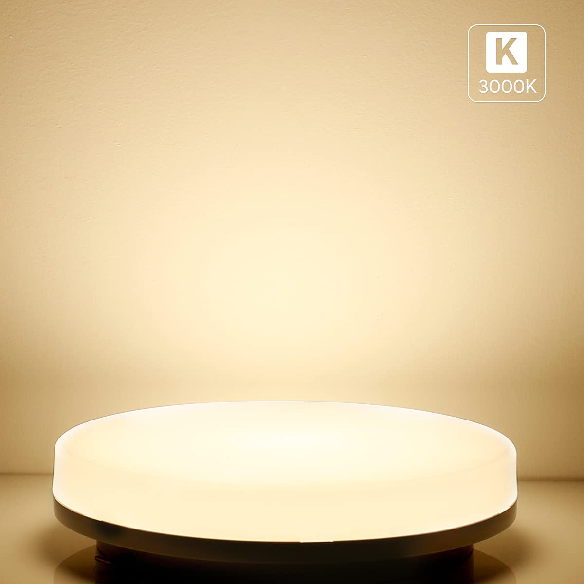Lepro Plafoniera LED Soffitto 1500lm 15W(=100W), 3000K IP54， 2Pcs | Lampada da Bagno, Angolo di 115°, Lampada da Soffitto Protegge Occhi per Cucina, Camera da letto Sala, Soggiorno, Ufficio