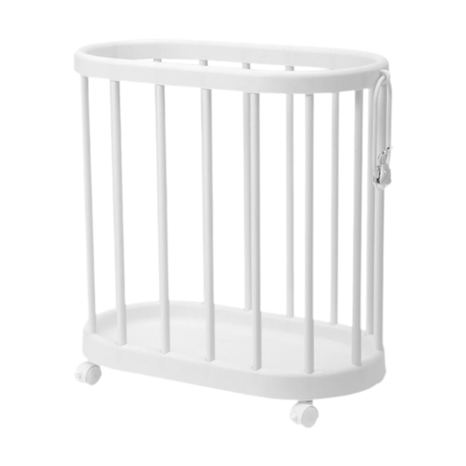 Pad Portaoggetti Porta Mat Attrezzi Fitness Organizzatore Cestino con Ruote in Pp E Metallo Funzione Impermeabile Adatto per Casa Palestre C, Bianco