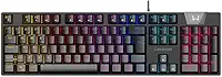 Teclado Gamer Mecânico Royal Score, Full Size, Blue Switch, ABNT2, RGB Preto Warrior - TC313