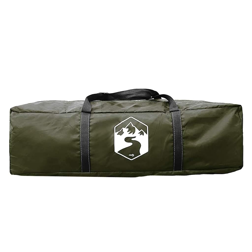 Tenda per auto impermeabile per 2 persone, verde oliva, tenda da campeggio per auto con poliestere rivestito in PU, cuciture sigillate e telo di base, facile da montare con aste e cinghie