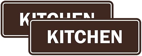 Miniatura 41 de Signs ByLITA Letrero de cocina estándar (plata cepillada) - Grande Brushed Silver,Negro y dorado,Azul / Patchwork,Oro cepillado,Marrón